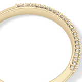 Half Eternity Wedding Band with 0.27 TCW Round Cut Moissanite – Yellow, White, or Rose Gold 3