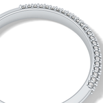 Half Eternity Wedding Band with 0.27 TCW Round Cut Moissanite – Yellow, White, or Rose Gold 2