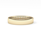 Half Eternity Wedding Band with 0.77 TCW Round Cut Moissanite – Yellow, White, or Rose Gold