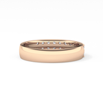 Half Eternity Wedding Band with 0.77 TCW Round Cut Moissanite – Yellow, White, or Rose Gold