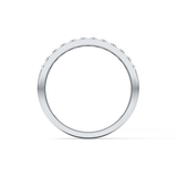 Half Eternity Wedding Band with 0.77 TCW Round Cut Moissanite – Yellow, White, or Rose Gold