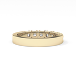 Half Eternity Wedding Band with 1.03 TCW Round Cut Moissanite – Yellow, White, or Rose Gold