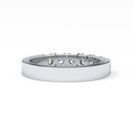 Half Eternity Wedding Band with 1.03 TCW Round Cut Moissanite – Yellow, White, or Rose Gold