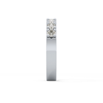 Half Eternity Wedding Band with 1.03 TCW Round Cut Moissanite – Yellow, White, or Rose Gold