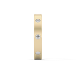 Full Eternity Dainty Wedding Band with 0.59 TCW Round Cut Moissanite – Yellow, White, or Rose Gold