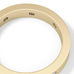 Full Eternity Dainty Wedding Band with 0.59 TCW Round Cut Moissanite – Yellow, White, or Rose Gold
