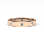 Full Eternity Dainty Wedding Band with 0.59 TCW Round Cut Moissanite – Yellow, White, or Rose Gold