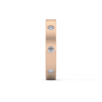 Full Eternity Dainty Wedding Band with 0.59 TCW Round Cut Moissanite – Yellow, White, or Rose Gold