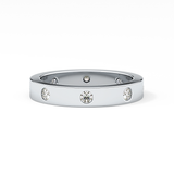 Full Eternity Dainty Wedding Band with 0.59 TCW Round Cut Moissanite – Yellow, White, or Rose Gold