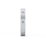 Full Eternity Dainty Wedding Band with 0.59 TCW Round Cut Moissanite – Yellow, White, or Rose Gold