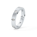 Full Eternity Dainty Wedding Band with 0.59 TCW Round Cut Moissanite – Yellow, White, or Rose Gold