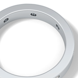 Full Eternity Dainty Wedding Band with 0.59 TCW Round Cut Moissanite – Yellow, White, or Rose Gold