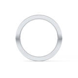 Full Eternity Dainty Wedding Band with 0.59 TCW Round Cut Moissanite – Yellow, White, or Rose Gold
