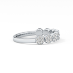 Half Eternity Wedding Band with 0.46 TCW Round Cut Moissanite – Yellow, White, or Rose Gold 11