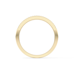 Half Eternity Wedding Band with 0.6 TCW Round Cut Moissanite – Yellow, White, or Rose Gold