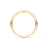 Half Eternity Wedding Band with 0.6 TCW Round Cut Moissanite – Yellow, White, or Rose Gold