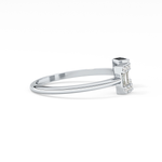 Wedding Band with 0.34 TCW Round and Emerald Cut Moissanite – Yellow, White, or Rose Gold