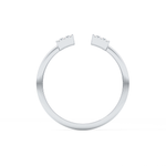 Wedding Band with 0.34 TCW Round and Emerald Cut Moissanite – Yellow, White, or Rose Gold