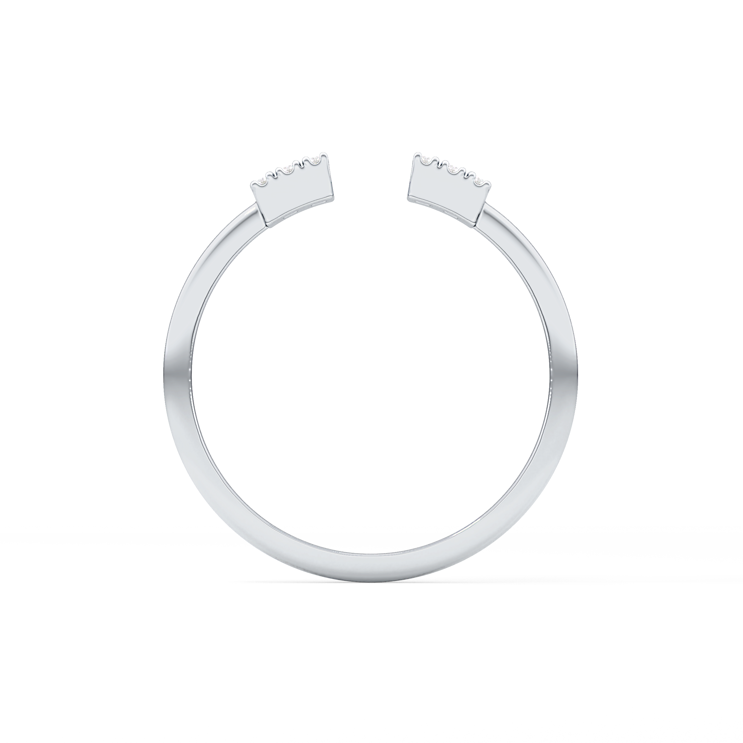 Wedding Band with 0.34 TCW Round and Emerald Cut Moissanite – Yellow, White, or Rose Gold