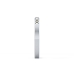 Half Eternity Wedding Band with 0.6 TCW Round Cut Moissanite – Yellow, White, or Rose Gold 8