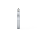 Half Eternity Wedding Band with 0.6 TCW Round Cut Moissanite – Yellow, White, or Rose Gold 8