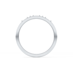 Alternate Setting Wedding Band with 0.31 TCW Round and Baguette Cut Moissanite – Yellow, White, or Rose Gold