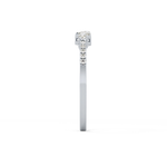 Multi Stones Wedding Band with 0.3 TCW Round and Emerald Cut Moissanite – Yellow, White, or Rose Gold