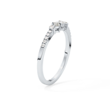 Multi Stones Wedding Band with 0.3 TCW Round and Emerald Cut Moissanite – Yellow, White, or Rose Gold