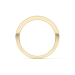 Channel Setting Wedding Band with 0.72 TCW Round & Baguette Cut Moissanite – Yellow, White, or Rose Gold
