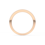 Channel Setting Wedding Band with 0.72 TCW Round & Baguette Cut Moissanite – Yellow, White, or Rose Gold