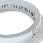 Channel Setting Wedding Band with 0.72 TCW Round & Baguette Cut Moissanite – Yellow, White, or Rose Gold