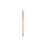 Half Eternity Wedding Band with 0.17 TCW Round Cut Moissanite – Yellow, White, or Rose Gold