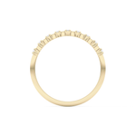 Half Eternity Wedding Band with 0.17 TCW Round Cut Moissanite – Yellow, White, or Rose Gold