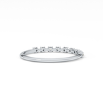 Half Eternity Wedding Band with 0.17 TCW Round Cut Moissanite – Yellow, White, or Rose Gold