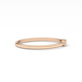 Three Stones Wedding Band with 0.097 TCW Round & Baguette Cut Moissanite – Yellow, White, or Rose Gold