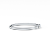 Three Stones Wedding Band with 0.097 TCW Round & Baguette Cut Moissanite – Yellow, White, or Rose Gold