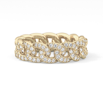Full Eternity Wedding Band with 1.15 TCW Round Cut Moissanite – Yellow, White, or Rose Gold