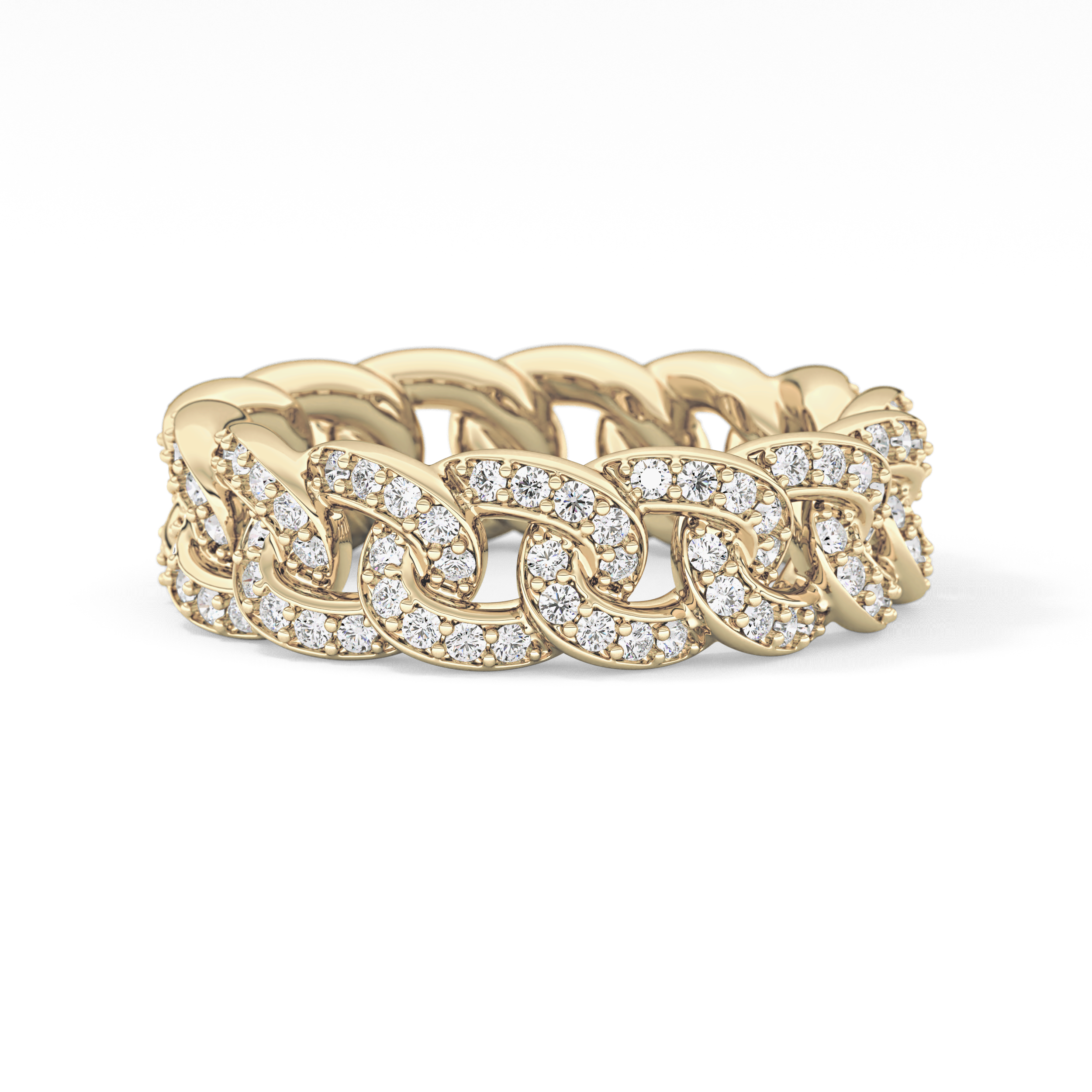 Full Eternity Wedding Band with 1.15 TCW Round Cut Moissanite – Yellow, White, or Rose Gold