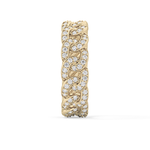 Full Eternity Wedding Band with 1.15 TCW Round Cut Moissanite – Yellow, White, or Rose Gold