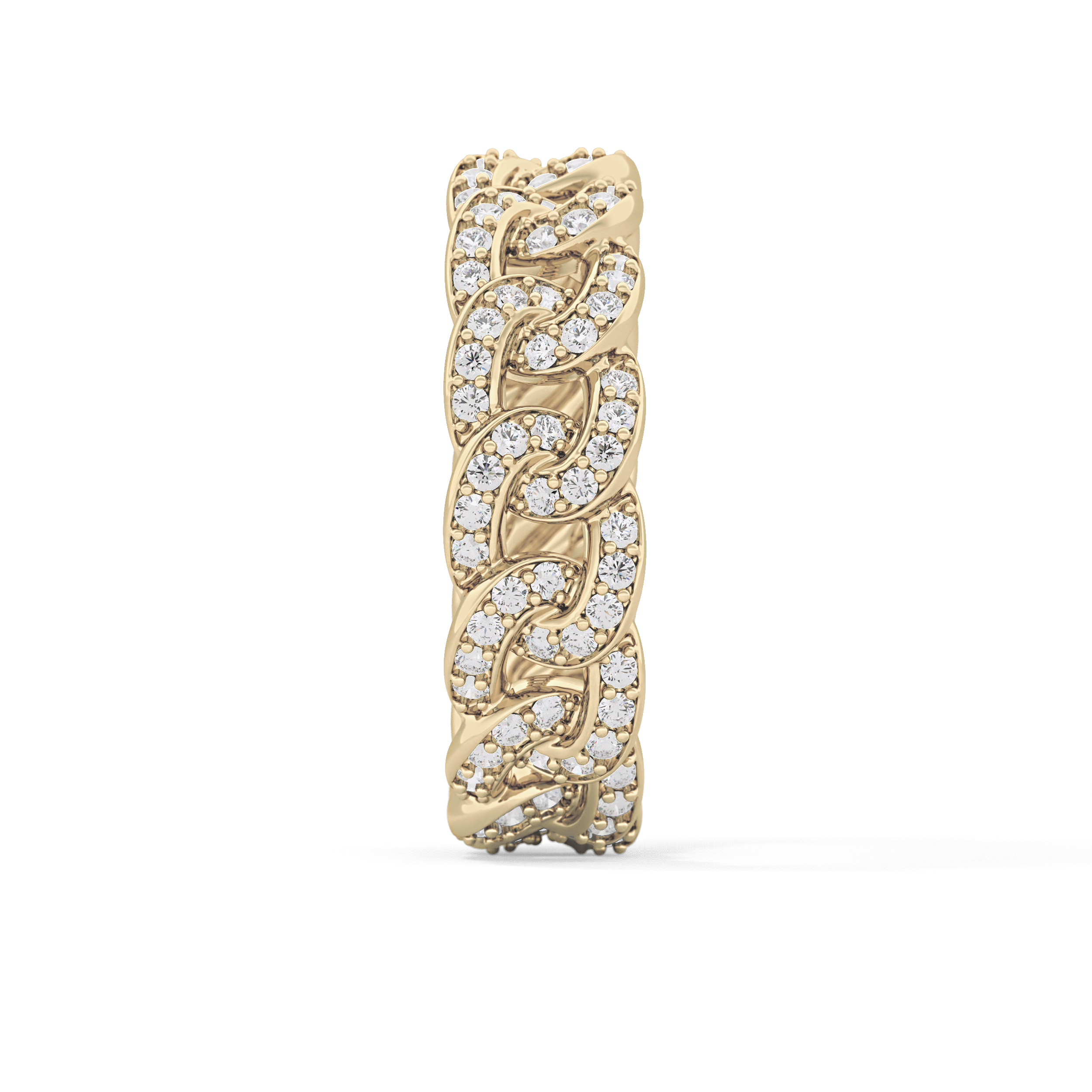 Full Eternity Wedding Band with 1.15 TCW Round Cut Moissanite – Yellow, White, or Rose Gold