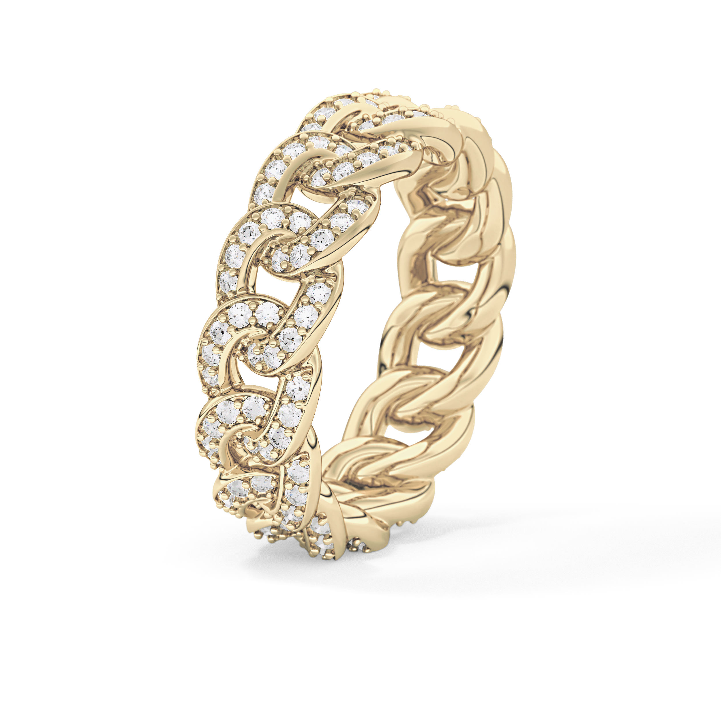 Full Eternity Wedding Band with 1.15 TCW Round Cut Moissanite – Yellow, White, or Rose Gold