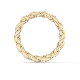 Full Eternity Wedding Band with 1.15 TCW Round Cut Moissanite – Yellow, White, or Rose Gold