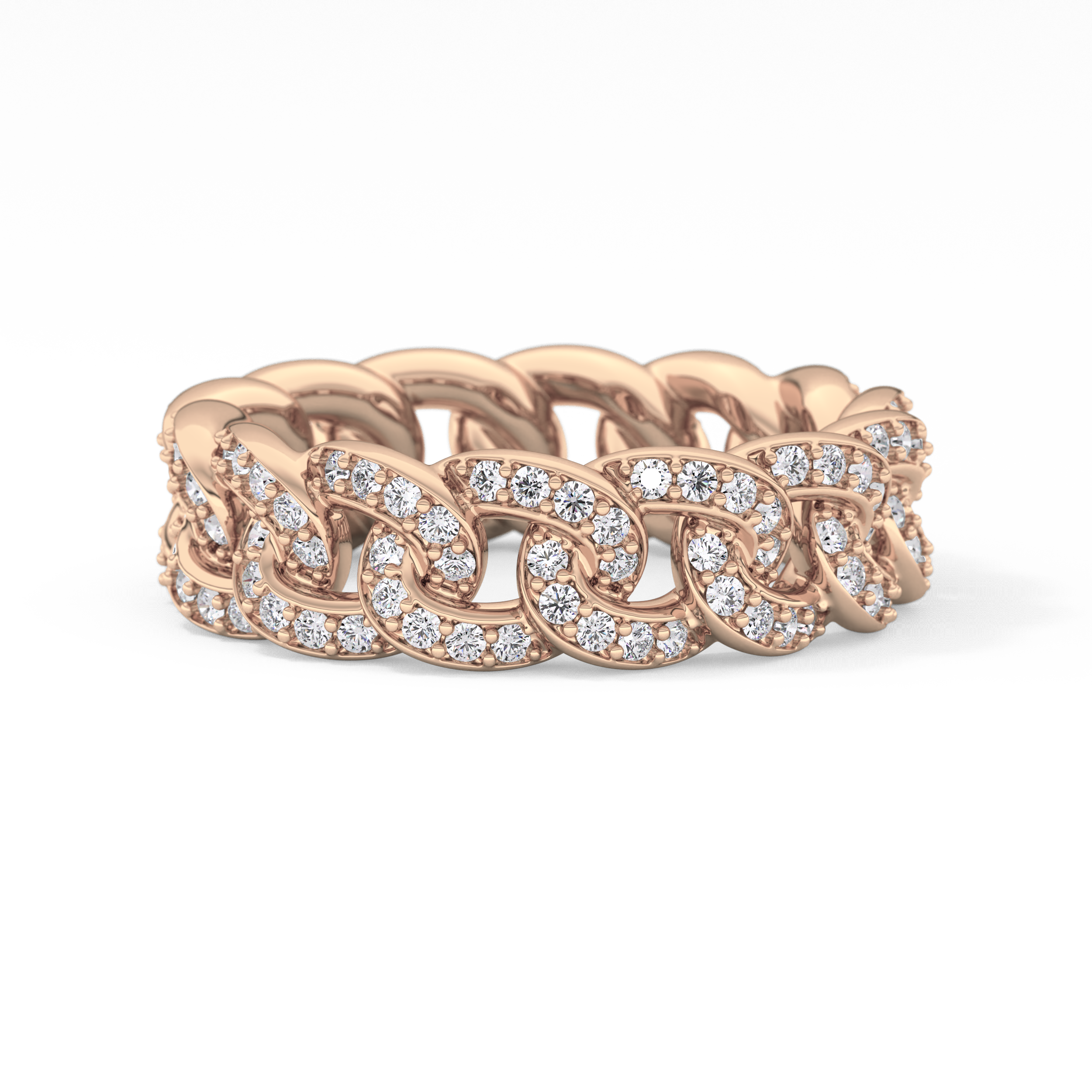 Full Eternity Wedding Band with 1.15 TCW Round Cut Moissanite – Yellow, White, or Rose Gold