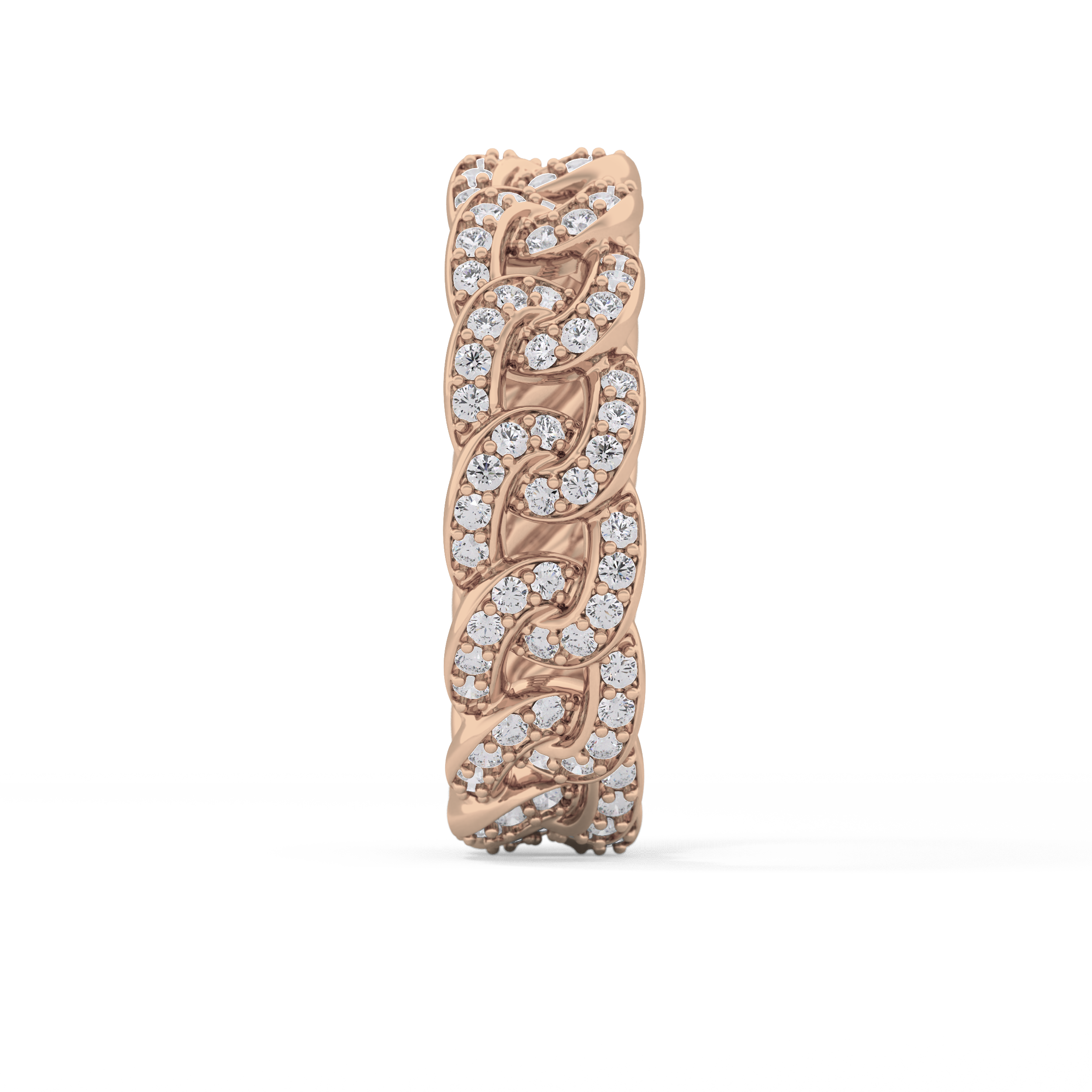 Full Eternity Wedding Band with 1.15 TCW Round Cut Moissanite – Yellow, White, or Rose Gold