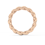 Full Eternity Wedding Band with 1.15 TCW Round Cut Moissanite – Yellow, White, or Rose Gold
