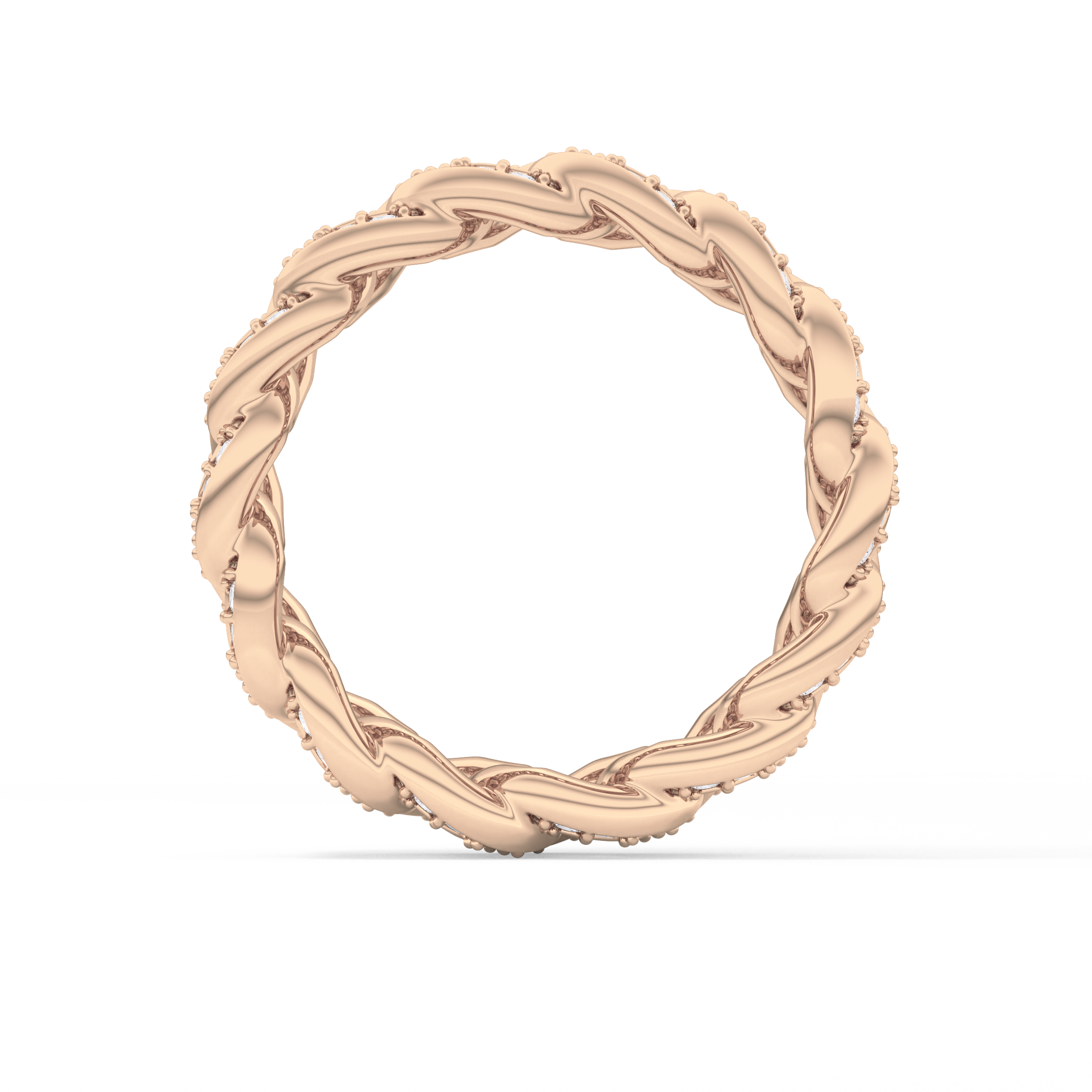 Full Eternity Wedding Band with 1.15 TCW Round Cut Moissanite – Yellow, White, or Rose Gold