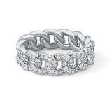 Full Eternity Wedding Band with 1.15 TCW Round Cut Moissanite – Yellow, White, or Rose Gold
