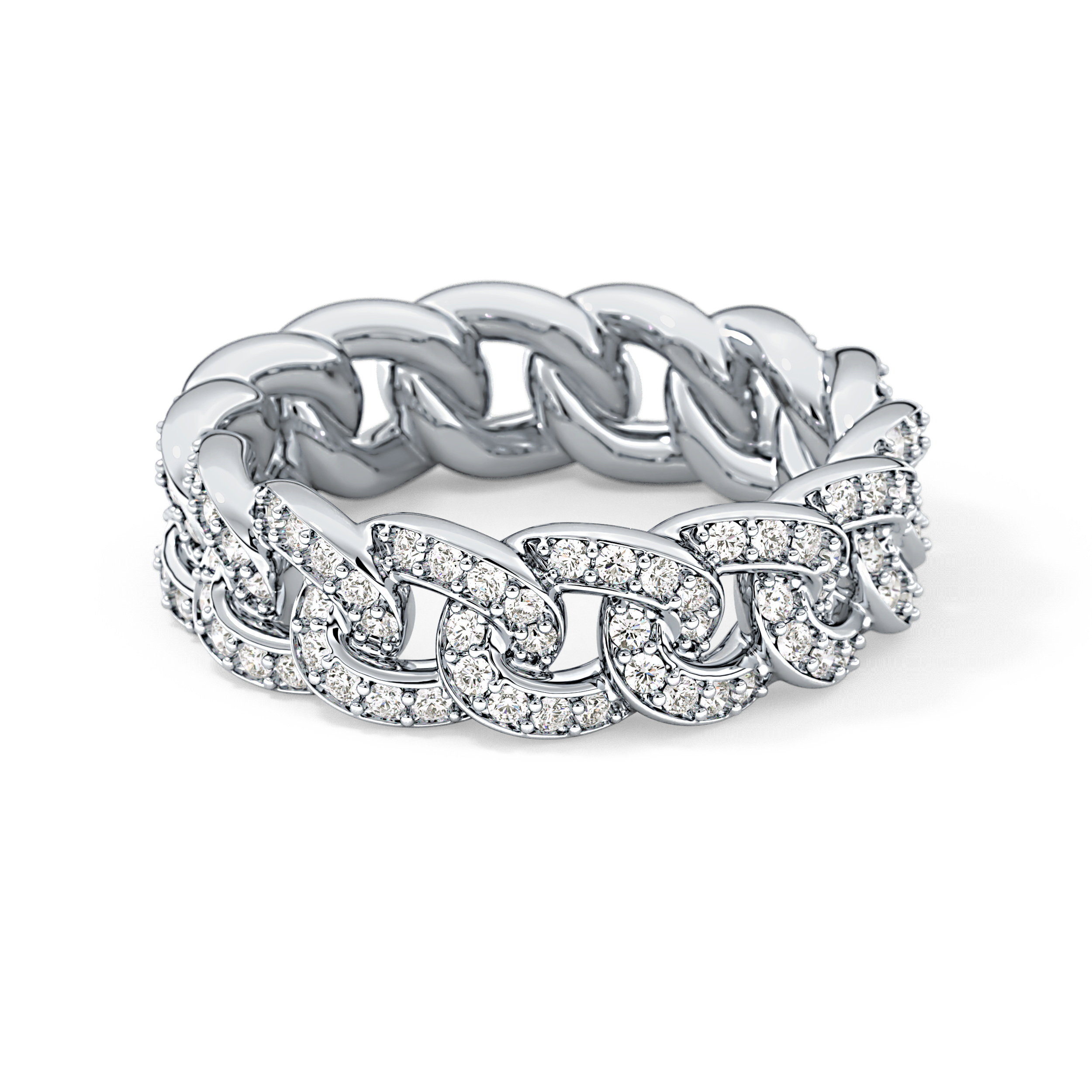 Full Eternity Wedding Band with 1.15 TCW Round Cut Moissanite – Yellow, White, or Rose Gold