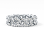Full Eternity Wedding Band with 1.15 TCW Round Cut Moissanite – Yellow, White, or Rose Gold