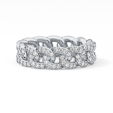 Full Eternity Wedding Band with 1.15 TCW Round Cut Moissanite – Yellow, White, or Rose Gold